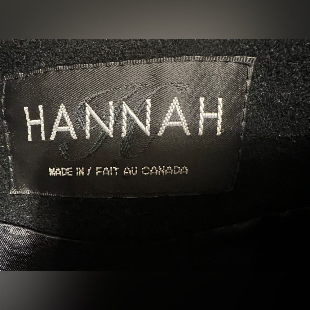 Hannah Black Wool and Cashmere Coat with Real Fur Trim - Picture 3 of 7